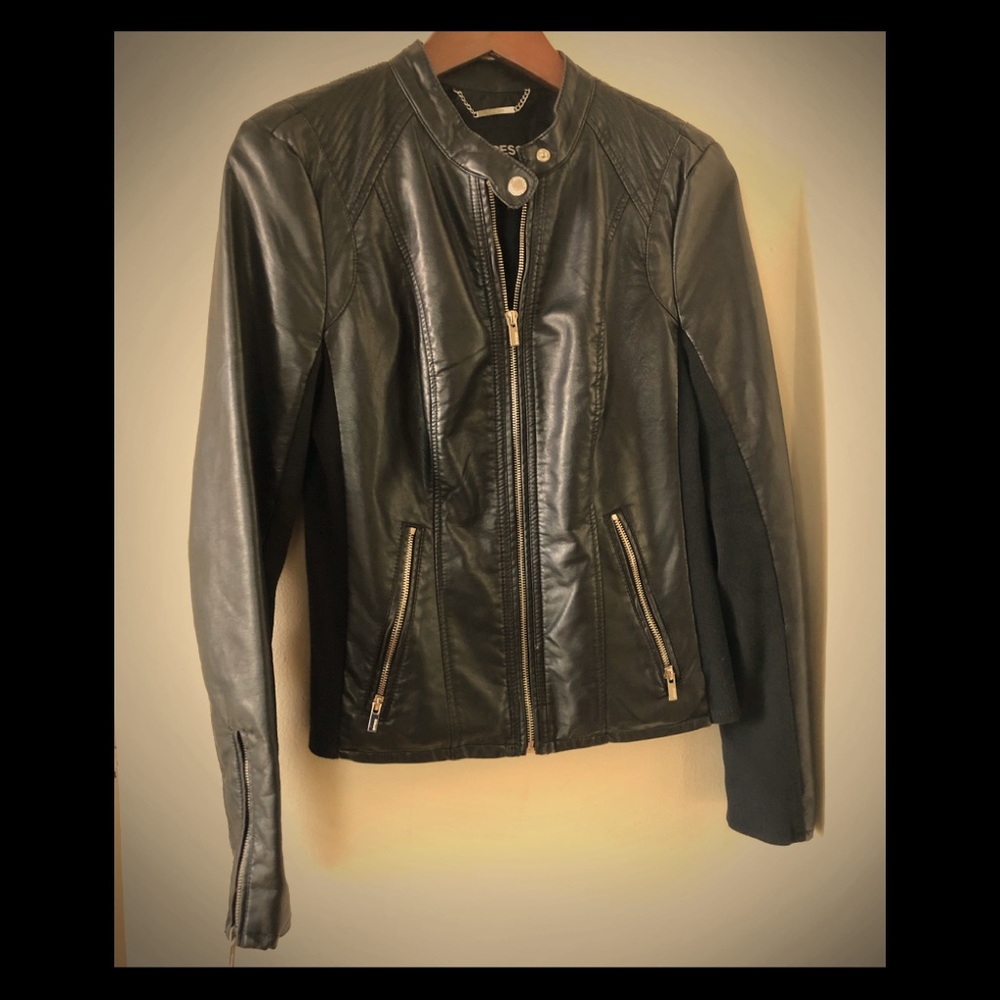 Express Faux leather black jacket